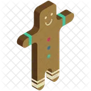 Gingerbread Man Cookie Icon