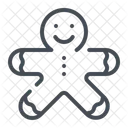 Gingerbread Cookie Biscuit Icon