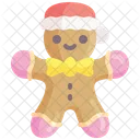 Gingerbread Man Christmas Winter Icon