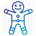 Christmas Cookie Gingerbread Man Icon