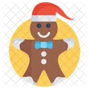 Gingerbread Christmas Cartoon Gingerbread Man Icon