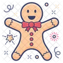 Gingerbread Man Christmas Cartoon Christmas Gingerbread Icon