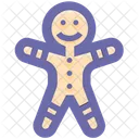 Cookie Gingerbread Man Christmas Icon