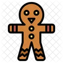 Gingerbread Man Cookie Bakery Icon