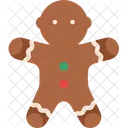 Gingerbread Man Christmas Cookie Sweet Icon