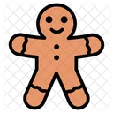 Gingerbread Man Gingerbread Christmas Cookie Icon