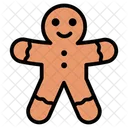 Gingerbread Man Gingerbread Christmas Cookie Icon