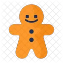 Gingerbread Man Gingerbread Cookie Icon