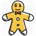 Gingerbread Man Cookie Biscuit Icon