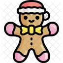 Gingerbread Man Christmas Winter Icon