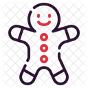 Gingerbread Christmas Cookie Icon