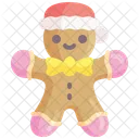 Gingerbread Man Christmas Winter Icon