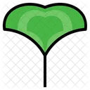 Ginkgo Herbal Leaf Symbol