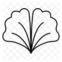Ginkgoblatter Spinat Koriander Symbol