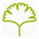 은행나무 초록 자연 아이콘