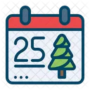 Natale Giorno Calendario Icon