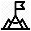 Gipfel Auszeichnung Leistung Symbol