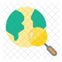 Mapa Guia De Busqueda Gira Mundial Encontrar Lugar Icono