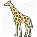 Giraffe Tall Fauna Icon
