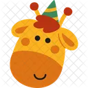 Giraffe Party Animal Icon