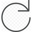 Rotacao No Sentido Horario Sinal De Rotacao Sinal De Recarga Ícone