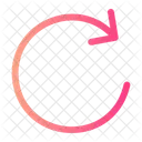 Girar Para A Direita No Sentido Horario Girar Ícone