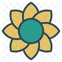 Flor Girasol Jardin Icono