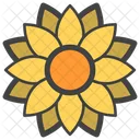 Girasol Diseno Floral Flor Decorativa Icono