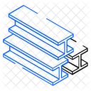 Steel Girders Girders Construction Material Icon
