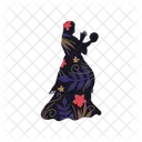 Gypsy Woman Silhouette Icon