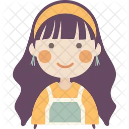 Smiling Girl  Icon