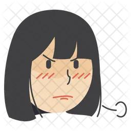 Angry Girl  Icon