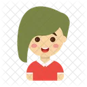 Girl Cartoon Character Icon
