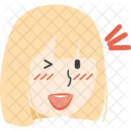 Wink Girl  Icon