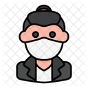 Man Avatar Medical Mask Icon