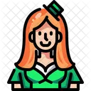 Girl Irish Saint Patricks Day Icon