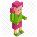 Pink Girl Avatar Icon