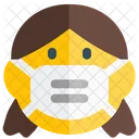 Girl Emoji With Face Mask Emoji Icon