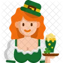 Girl St Patrick Saint Patricks Icon
