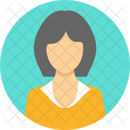 Girl Icon - Download in Rounded Style