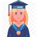 Girl Graduate Graduation Icon