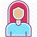 Woman Day Line Icons Symbol