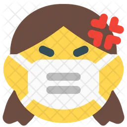 Girl Angry Emoji Icon