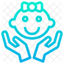 Baby Caring Girl Child Icon