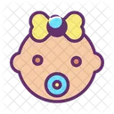 Igirl Baby Girl Baby Girl Face Icon