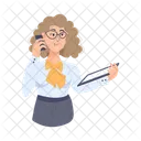 Girl Calling Girl Talking Phone Talk Icon