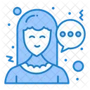 Girl Chat  Icon