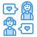 Girl Chat Sibling Message Icon