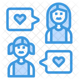 Girl Chat  Icon
