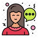 Girl Chat Woman Chat Chat Icon